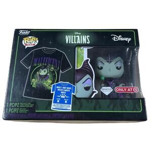 Funko Pop Tees Disney Villains Maleficent with Diablo New Sealed Diamond Edition